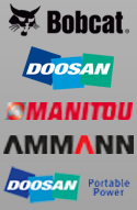 Loghi ufficiali Bobcat, Montabert, Doosan, Manitou, Ingersoll Rand, Amman.